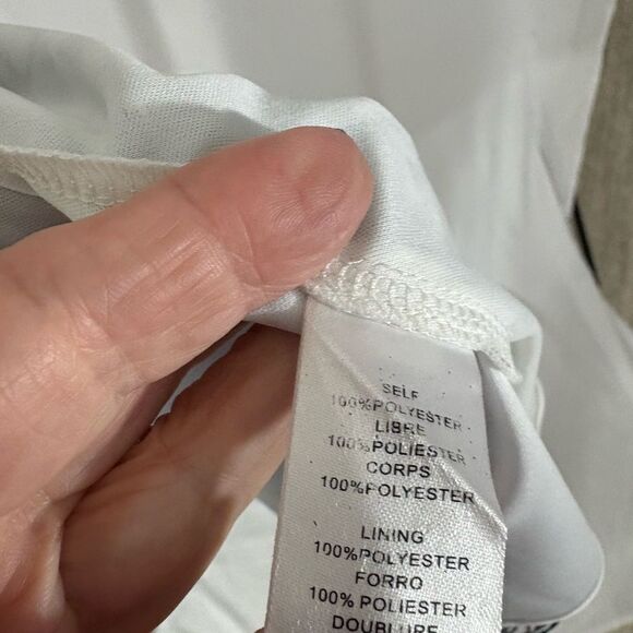 Jessica Simpson Black and White Abstract Floral Print Midi Dress - Picture 10 of 10